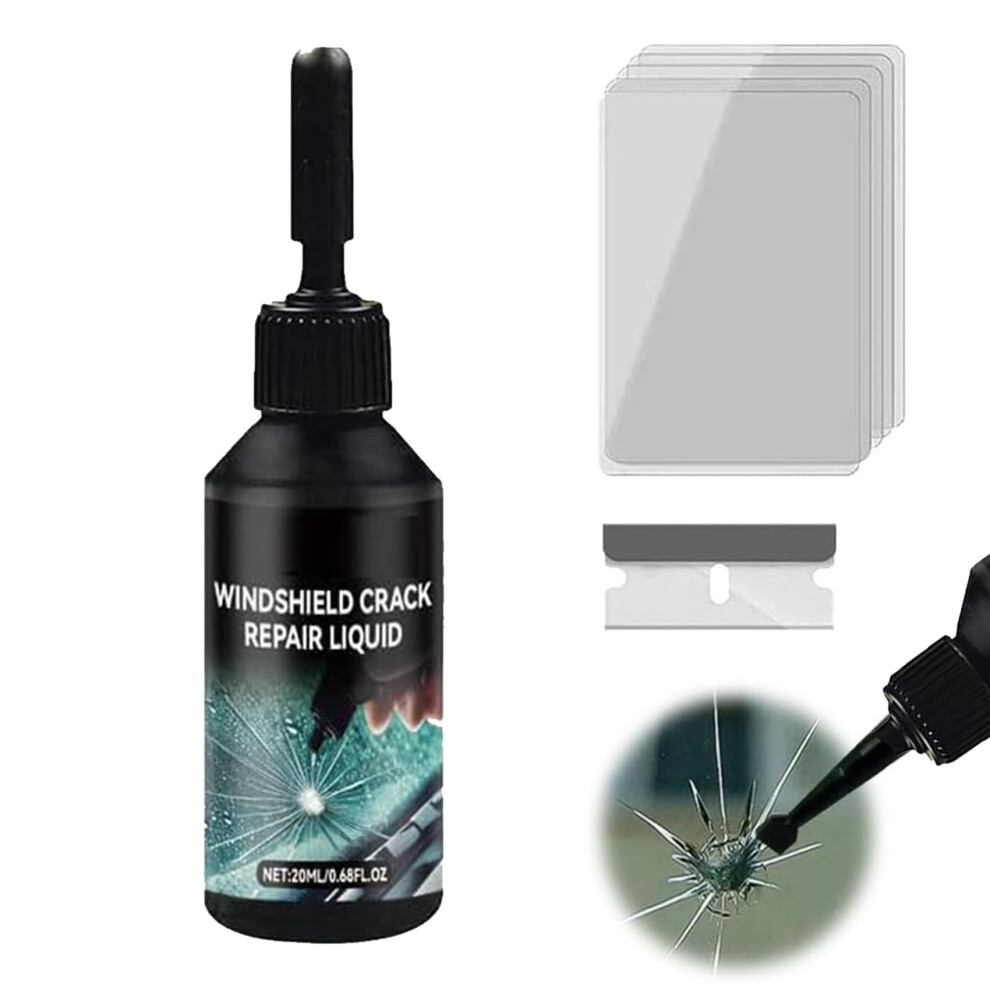 Windshield Crack Repair Kit, Auto Glass Crack Repair Fluid Car Window Tools 477169073242