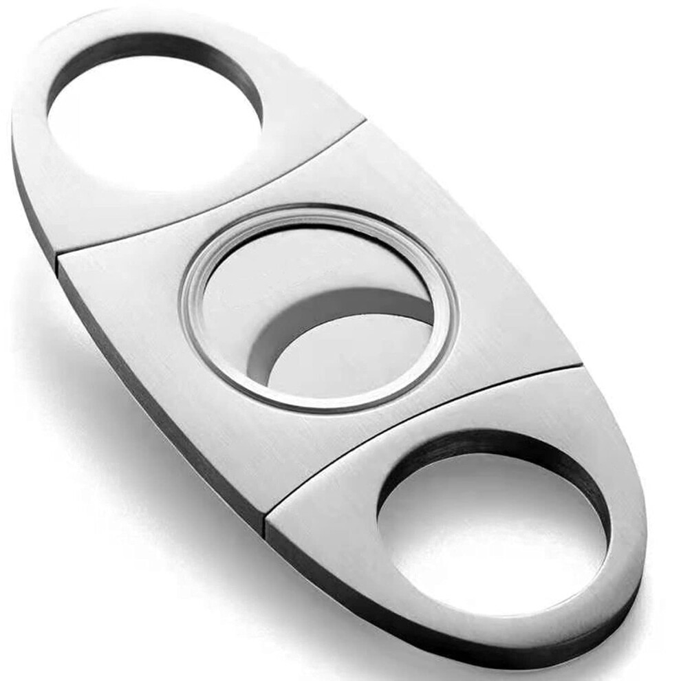 Cigar Cutter Guillotine Stainless Steel Smooth Double Blade Exquisite Cigar Clippers Cigar Accessories(1 Pack)