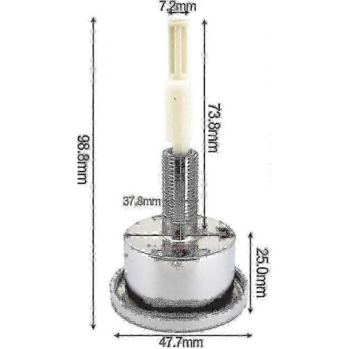Geberit Type 280 Dual Actuation Push Button - Abs Chrome Plating (274.006) - 1 Kg (DPD) 1