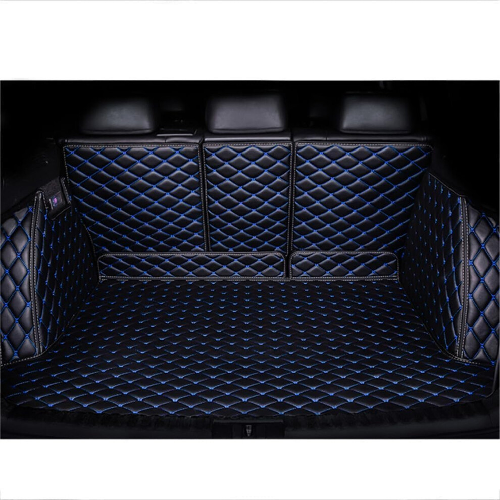Car Trunk Mats For Honda Crv Crv 20072011,All Weather Pu Leather Full Coverage Cargo Liners With Backrest Mat Protection Black/Blue 477169074140