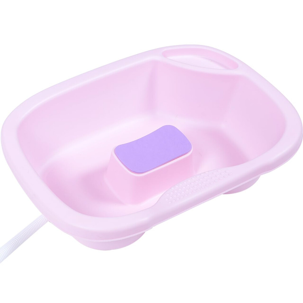 Bedside Shampoo Bas Hair Washing Basin Mobile Hair Washing Station Tray for Elderly Disabled Pregnant Injured Bedridden Handicapped
