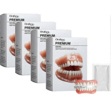 (4pcs) Premium Custom Dentures,Smileasego Dentures False Teeth Set