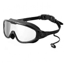 (Black Transparent) Warddefend Swim Goggles,Wide View Anti Fog&UV Swimming Goggles,No Leaking Swim.