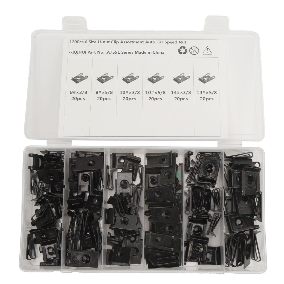 U Nut Clip Kit Stable Fixing High Strength 6 Size 9121376762857