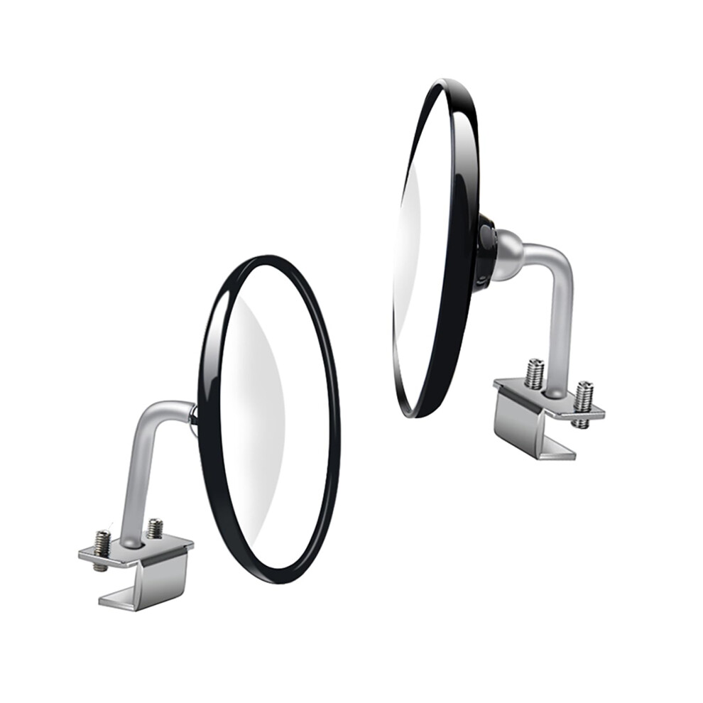 Coach Car Auxiliary Rearview Mirror Car Reversing Small Round Mirror Coach Mirror Wideangle Auxiliary Mirror Blind Spot Secondary Mirror,,11Cm Black 477169076021