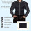 Men Long Sleeve Wetsuit Top Jacket Elastic 6