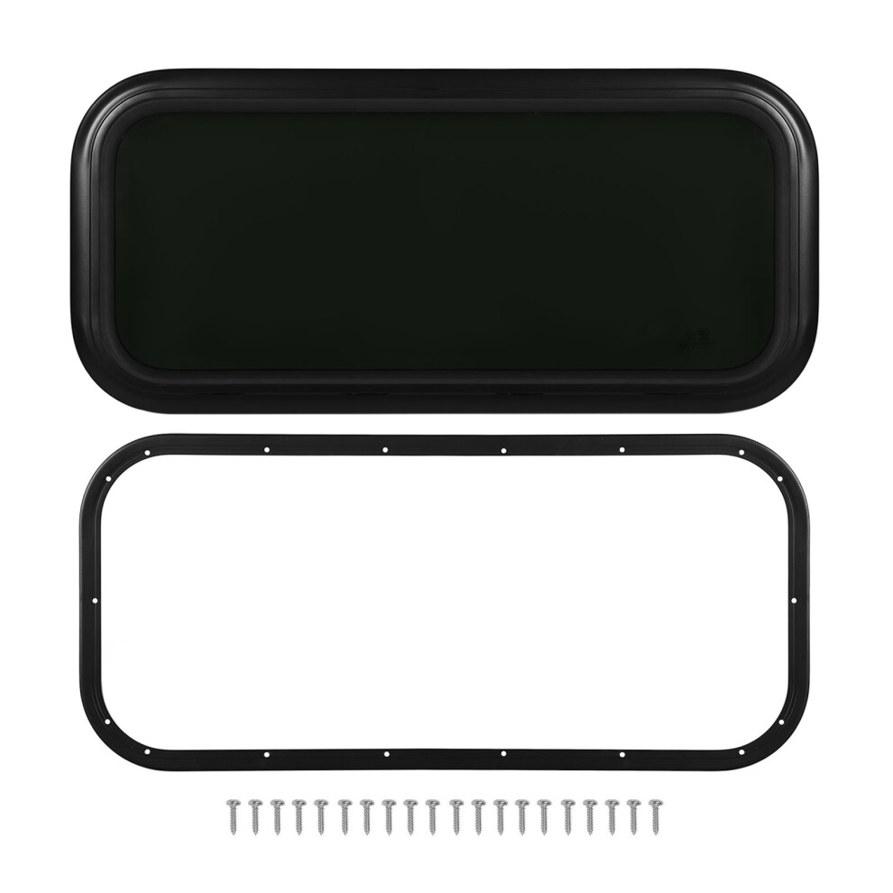 Fixed Rv Window 1000 X 500Mm Aluminum Alloy Black 9121376762932