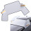 Snow Windshield Cover, Three Window with Earmuffs Snow Shield, Antize (Silver) 1