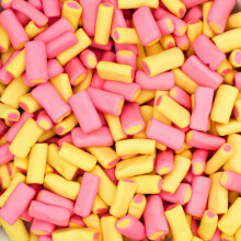 (2kg Sweet Jar) Rhubarb & Custard Foam Sweets