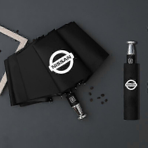 (Nissan) 2025 Rain Windproof 10-bone Auto Logo Umbrella