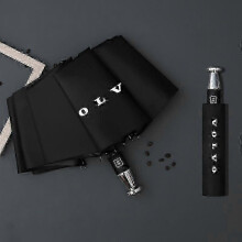 (Volvo) 2025 Rain Windproof 10-bone Auto Logo Umbrella
