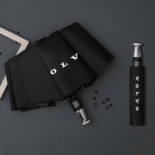 (Volvo) 2025 Rain Windproof 10-bone Auto Logo Umbrella