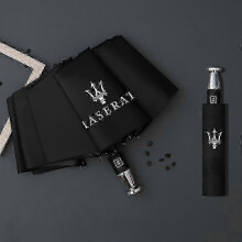 (Maserati) 2025 Rain Windproof 10-bone Auto Logo Umbrella