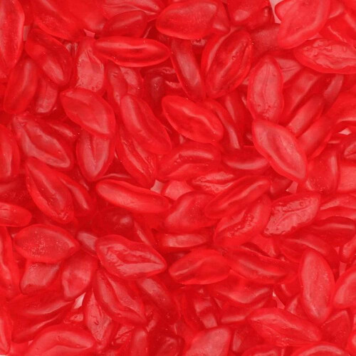 (500g Sweet Pouch) Jelly Red Lips Sweets