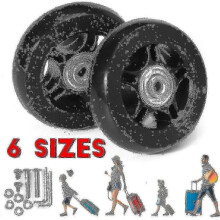 (50mm*18 mm) Silent Trolley Case Suitcase Universal Wheel Rubber Runner Suitcase Bearing Repair Kit