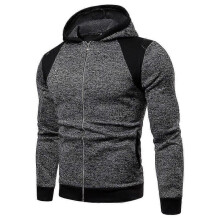 (M, Dark Gray) Men's  Zip Sports  Hoodie