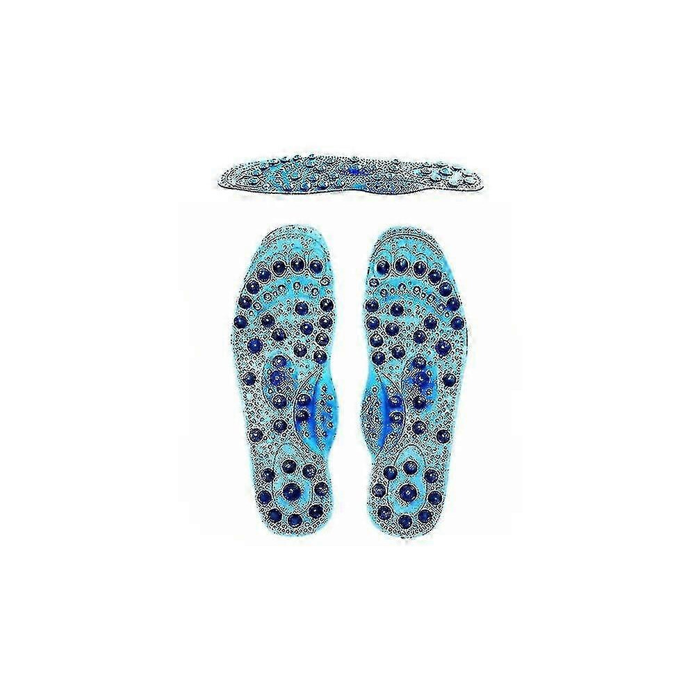 Kikidex (As Show, One Size) 2024 New Models Magnetic Therapy Acupressure Slimming Insoles,Relieve Pain Improvel 28Cm