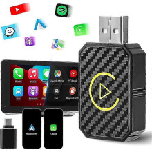 (As show, One size) Android Auto Wireless Adapter And Apple Carplay Wireless Adapter, Convert Wired To Wireless Carplay Adapter Plug And Play Carplay Wireless Adapter