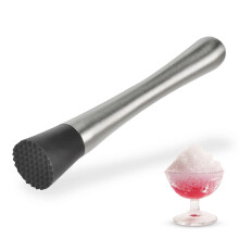 (As show, One size) Cocktail Pestle Stainless Steel Ice Crusher, Mixer Pestle Cocktail Pestle Mojito Ice Crusher Masher Cocktail Accessories