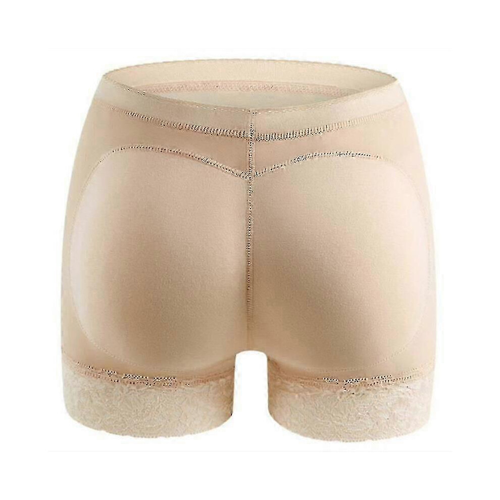 (BLACK, L) Padded Butt Lifter Panties Hip Enhancer Shapewear Body Shaper Tummy Control Panties Underwear