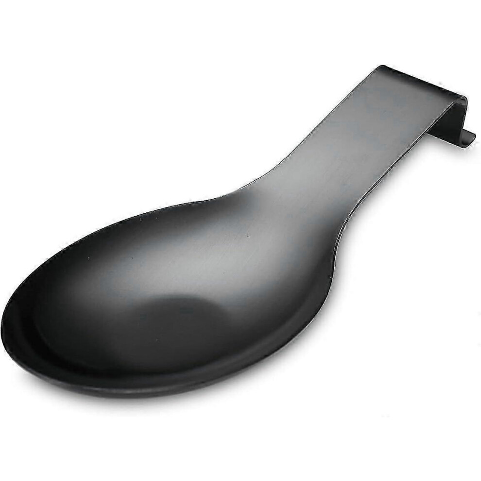 Kikidex (, One Size) Matte Spoon Rest, Stainless Steel Spoon Holder For Stove Top, Kitchen Utensils Holder For Ladles, Tongs, Spatula, Stove Spoon Holde Silver