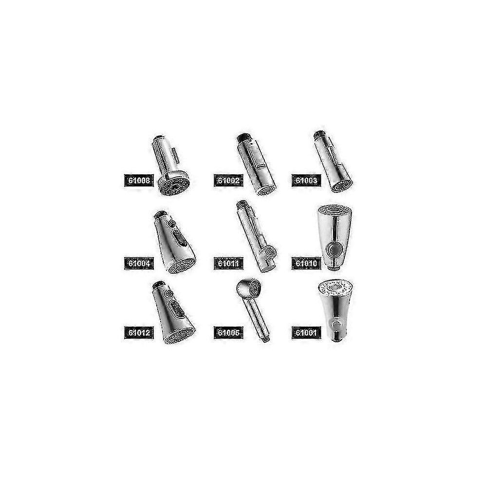(61002, One size) Kitchen Mixer Tap Faucet With Pull Out Spray Shower Head Replacement