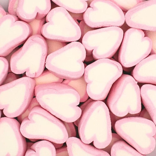(250g Sweet Jar) Mallow Hearts