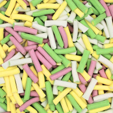 (1kg Sweet Pouch) Rhubarb & Custard Mini Pencils