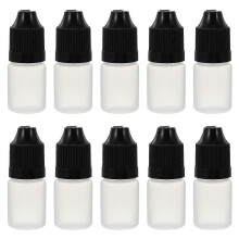 (As show, One size) 20pcs 5ml Eye Liquid Empty Dropper Bottles Plastic Squeezable Dropper Bottles