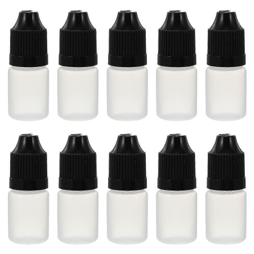 (As show, One size) 20pcs 5ml Eye Liquid Empty Dropper Bottles Plastic Squeezable Dropper Bottles 1