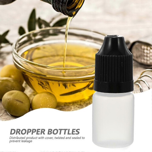 (As show, One size) 20pcs 5ml Eye Liquid Empty Dropper Bottles Plastic Squeezable Dropper Bottles 2