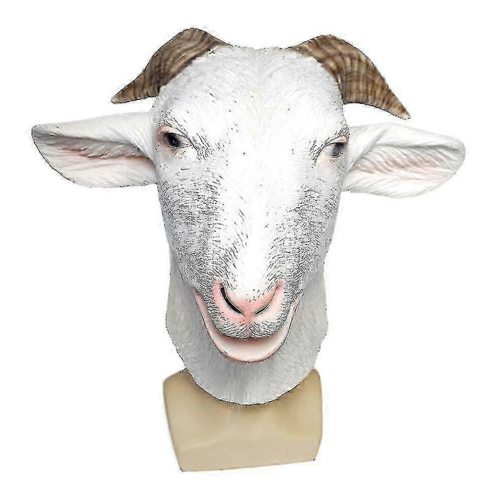 Kikidex (As Show, One Size) Christmas Gift Funny Mask Animal Goat Latex Mask