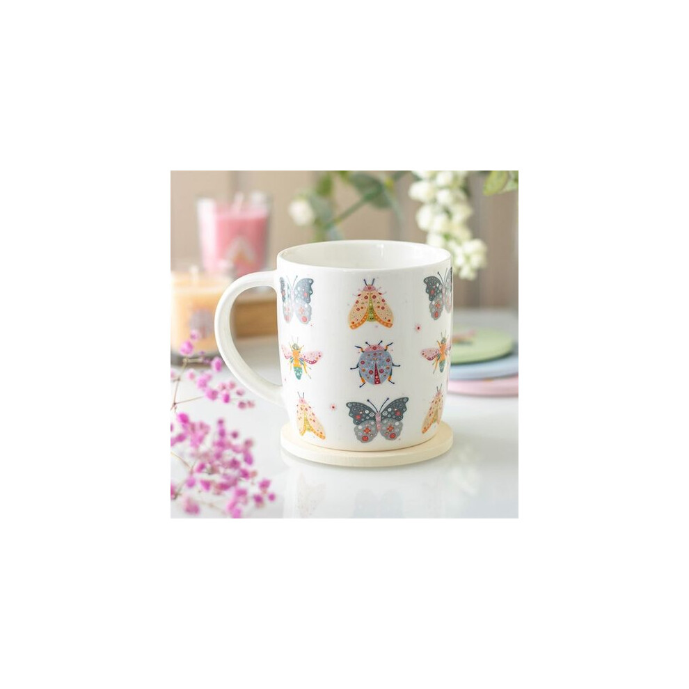 Something Different Floral Bug Print Mug