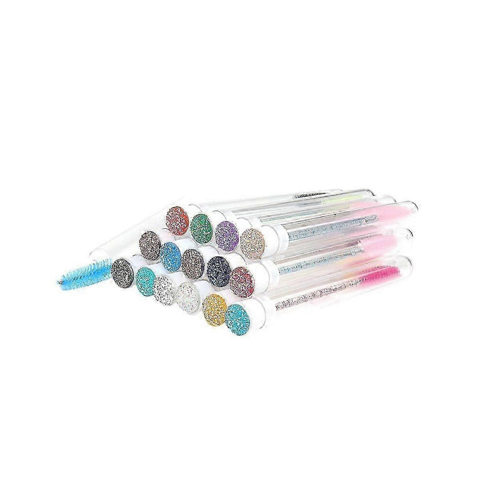 (As show, One size) 30pcs Eyelash Brush Tube Mascara Wands Replaceable Dust-proof Eye Lash Eyebrow Brush Tube For Eyela