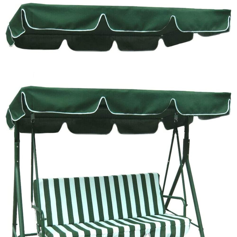 Porch Swing Canopy, Replacement Swing Top Cover, 3 Seater Garden Swing Seat