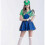 (M,Green)Costume Women's Luigi Costume Ber Costume 1