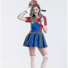 (L, Red) Costume Women's Luigi Costume Ber Costume