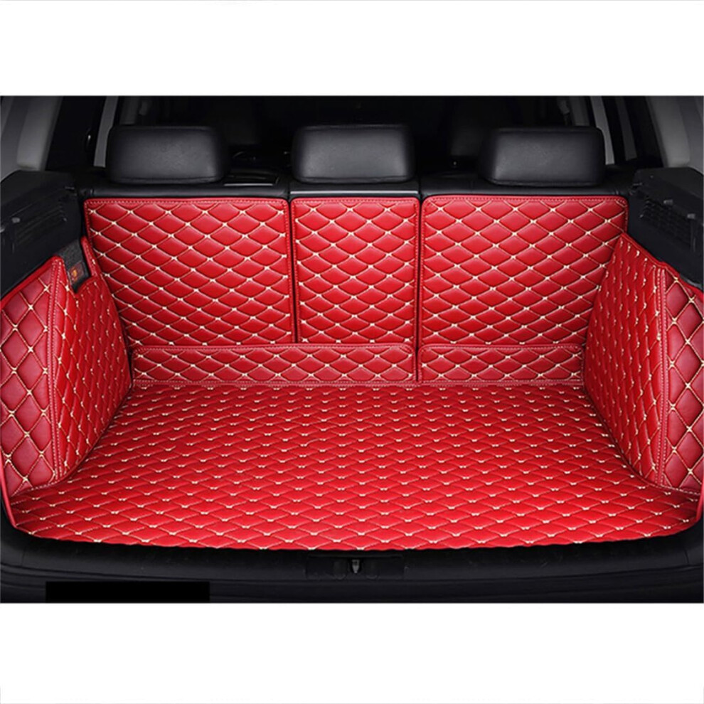 Car Trunk Mats For Tesla Model 3 5Seat ,All Weather Full Coverage Cargo Liners With Backrest Mat Protection Red 477169079466