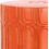Melody Glazed Ceramic Decorative Garden Stool, Orange 3