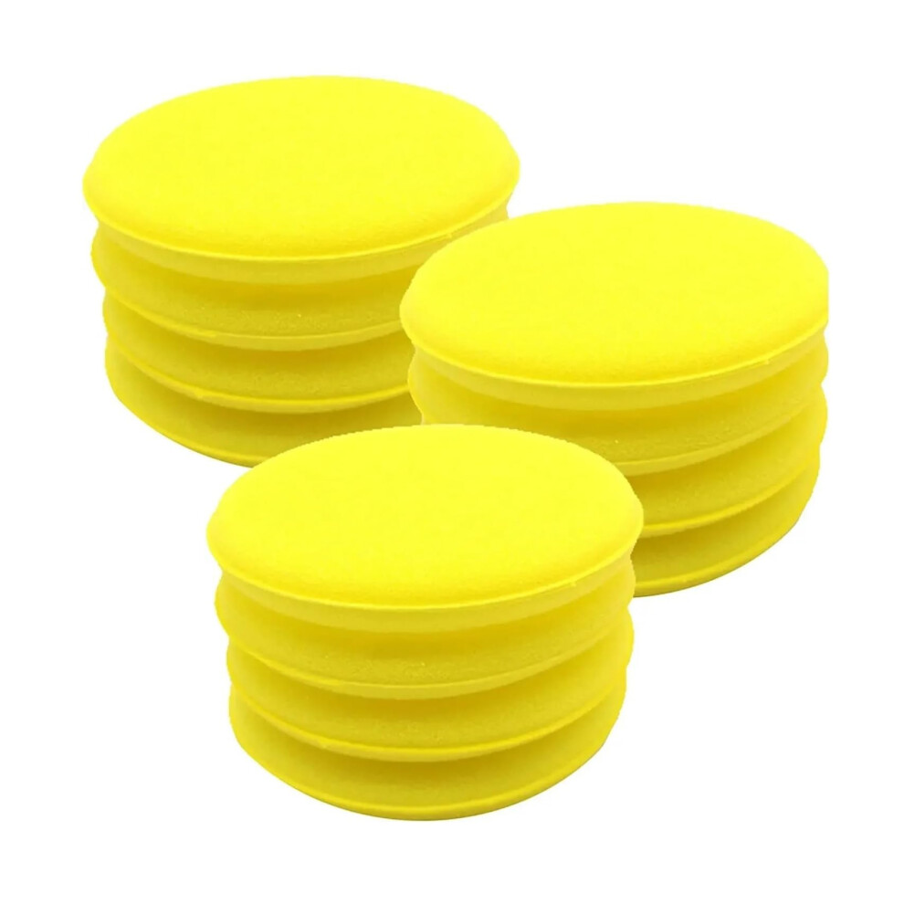 Car Round High Density Waxing Polish Sponges Foam Applicator Pads Curing and Polishing Sponges Auto Cleaning Tools Accessories(20pcs)-image-OPC-PHZ6C9J-NEW