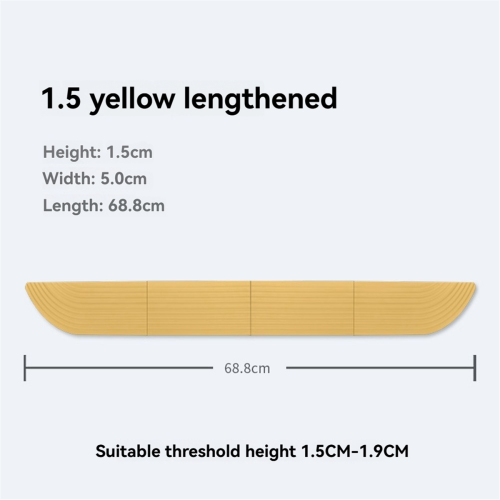 Floor Sweeper Threshold Bars Supports 1.5-1.9cm Threshold Yellow 2