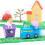 Peppa Pig Whizz Around Peppa's Runabout Town Set Motorised Vehicles Track 4