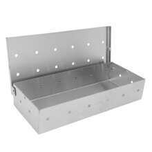 Smoker Box, Wood Chip Smoker Box Stainless Steel Smoker Box for BBQ Grilling with High Temperature
