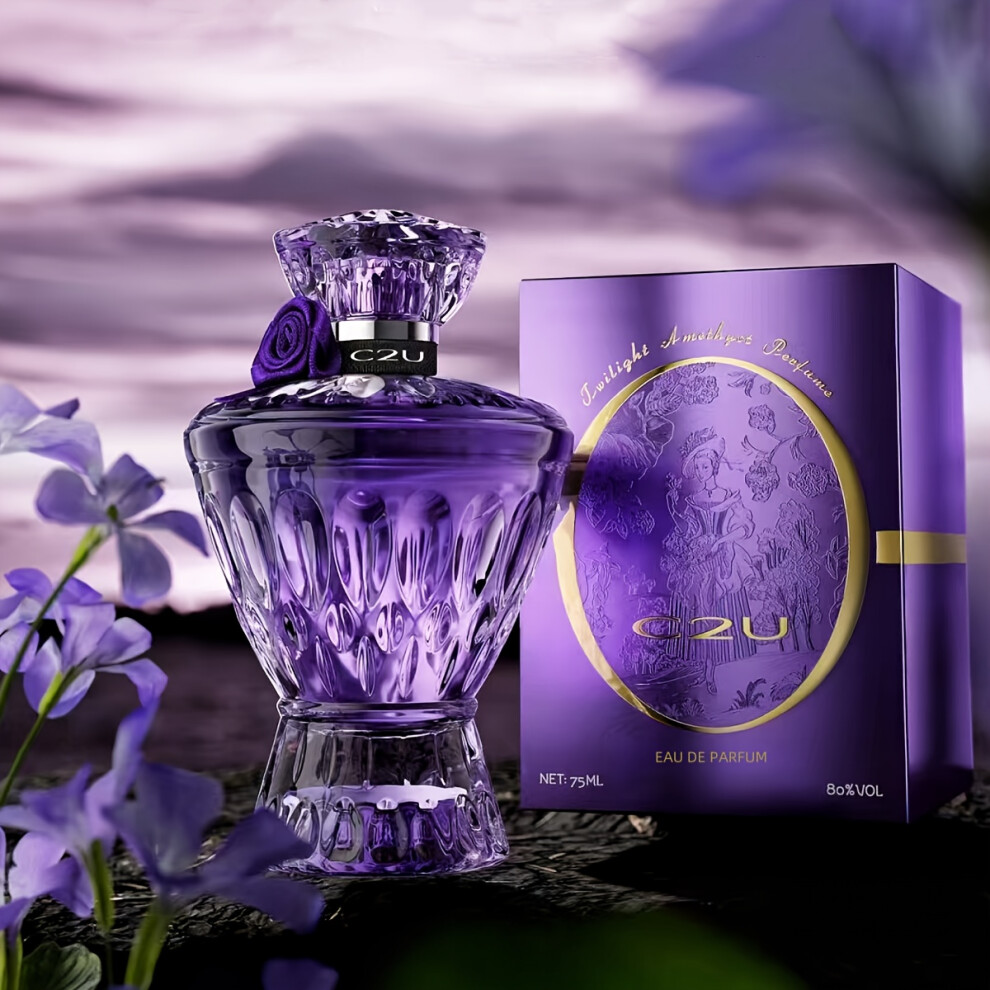 Purple/Light ( 75Ml) Women's Perfume 75Ml Lasting Women's Fragrance Spray The Ideal Gift For Your Girlfriend