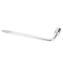 LType Car Truck Tire Wrench Slotted End Socket Repair Tool with 45 Steel for Car Spare Tire Lug Wrench (19mm)