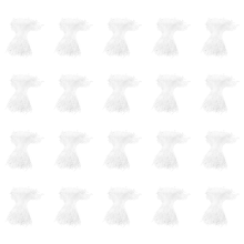 500 pasadores de presión blancos con cierre de lazo para etiquetas de precio, 5 pulgadas, 130 mm
