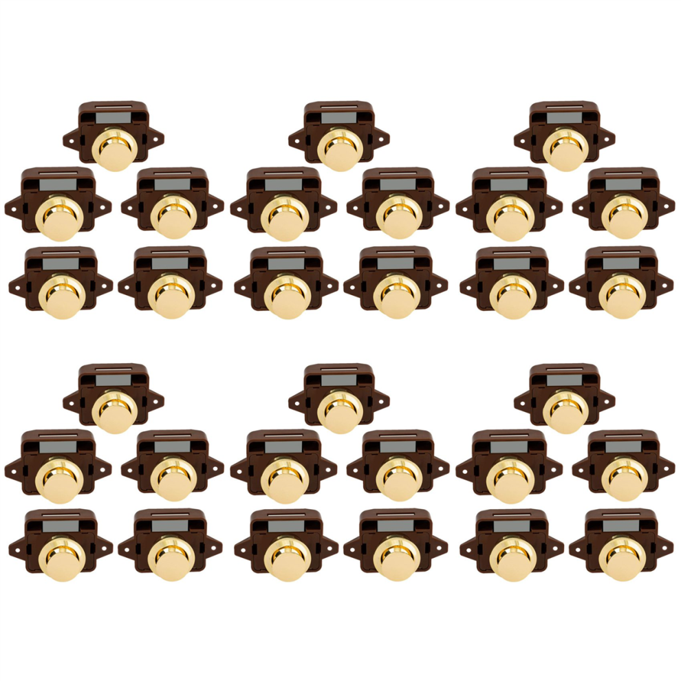 5Pcs Keyless Push Button Catch Door Knob Lock for RV Caravan Cabinet-image-OPC-PHZ6QQ2-NEW