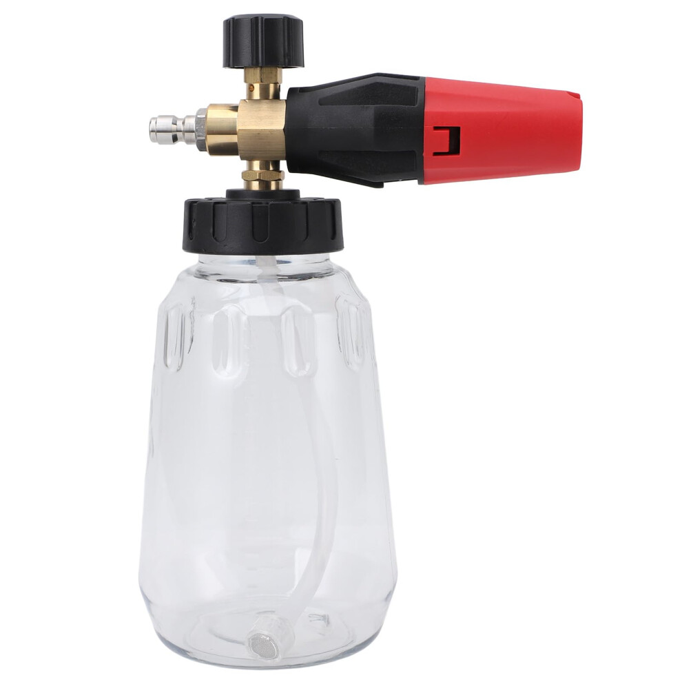 Car Wash Foam Cannon, 1000Ml Versatile High Pressure Washer Foam Cannon With 1/4In Quick Connector, Car Cleaning Kit For Bike Motorcycle Truck Suv 477169084422