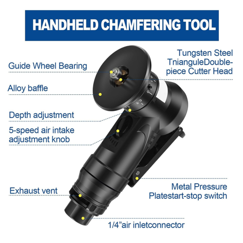 Pneumatic Chamfering Tool,Metal Deburring Trimming Chamfering Machine 2