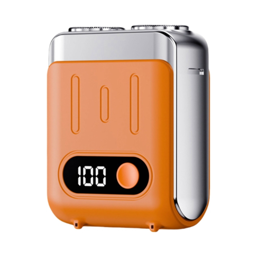 with Digital Display Electric Shaving Tool Travel Shaver orange 1